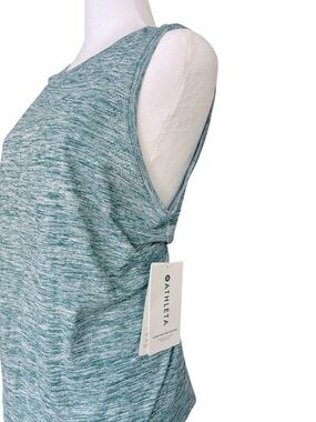 NWT Athleta Heathered Teal Green In Motion Seamless Active Camisole Top Size XL